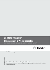 Bosch Climate 5000 VRF Installationsanleitung