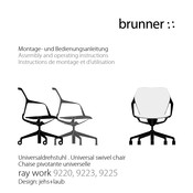 Brunner ray work 9223 Montage- Und Bedienungsanleitung