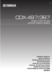 Yamaha CDX-497 Bedienungsanleitung