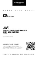 MEE AUDIO X8 Bedienungsanleitung