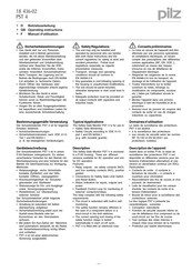 Pilz PST 4 Betriebsanleitung