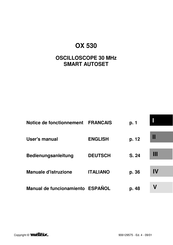 Metrix OX 530 Bedienungsanleitung