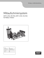 Skf GVP-S-034-3D+924 Montage- Und Betriebsanleitung