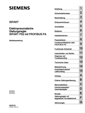 Siemens SIPART PS2 Betriebsanleitung