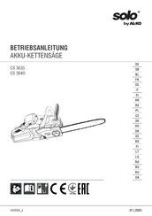 AL-KO solo CS 3640 Betriebsanleitung