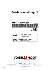 Vogel&Noot M 1020 Betriebsanleitung