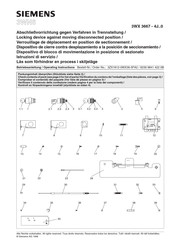 Siemens 3WX 3667-4J 0 Serie Betriebsanleitung