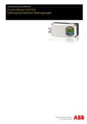 ABB PositionMaster EDP300 Inbetriebnahmeanleitung