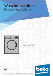 Beko WML 91433 NP Bedienungsanleitung