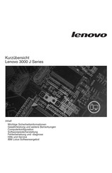 Lenovo 3000 J Serie Kurzübersicht