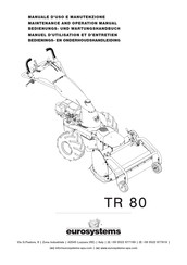 Eurosystems TR 80 Bedienungs- Und Wartungshandbuch