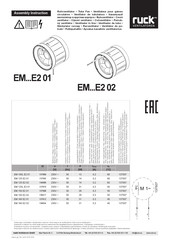 Ruck Ventilatoren EM 125 E2 01 Montageanleitung