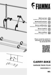 Fiamma CARRY-BIKE GARAGE PACK PLUS Montage- Und Gebrauchsanleitung