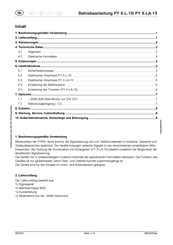 Pfannenberg PY X-L-15 Betriebsanleitung