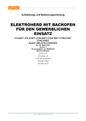 Lotus CFM4-68ET Aufstellungs- Und Bedienungsanleitung
