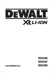 DeWalt RX li-ion DCS396 Bersetzt Von Den Originalanweisungen