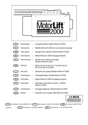 Chamberlain MotorLift 2000 Anleitungen