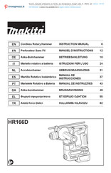 Makita HR166DSAE1 Betriebsanleitung