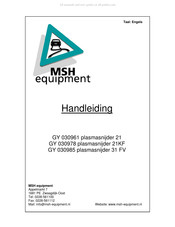 GYS Plasma 21KF Bedienungsanleitung