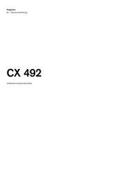 Gaggenau CX 492 Gebrauchsanleitung