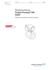 Endress+Hauser Proline Promass P 300 HART Betriebsanleitung