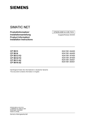 Siemens SIMATIC NET CP 5614 Produktinformation