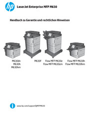 HP LaserJet Enterprise MFP M630 series Handbuch Zu Garantie Und Rechtlichen Hinweisen