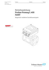 Endress+Hauser Proline Promag L 400 HART Betriebsanleitung