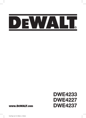 DeWalt DWE4227-QS Bersetzt Von Den Originalanweisungen