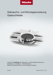 Miele KM 2355 Gebrauchs- Und Montageanweisung