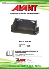 AVANT A435885 Bedienungsanleitung Für Anbaugerate