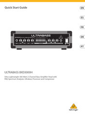 Behringer ULTRABASS BXD3000H Schnellstartanleitung