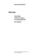 Tektronix TDS3TRG Bedienungsanleitung