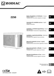 Zodiac FLUIDRA POOL Z250iQ Installations- Und Bedienungsanleitung