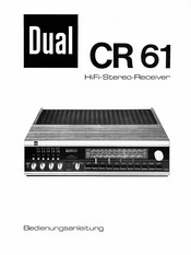 Dual CR 61 Bedienungsanleitung