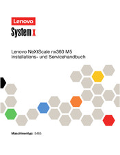 Lenovo NeXtScale nx360 M5 Installations- Und Servicehandbuch