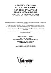 Bimar Vela HP102 Bedienungsanleitung