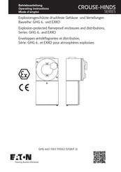 Eaton GHG 6 . 5 Betriebsanleitung