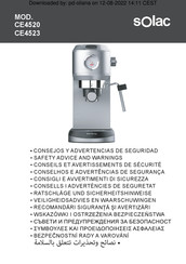 SOLAC CE4523 Ratschläge Und Sicherheitshinweise