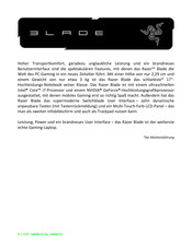 Razer Blade Anleitung