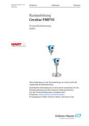 Endress+Hauser Cerabar PMP50 Kurzanleitung