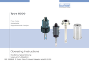 bürkert 8200 Bedienungsanleitung