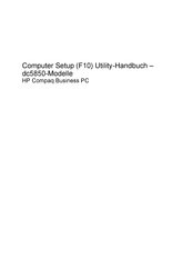 HP Compaq dc5850 Microtower Utility-Handbuch