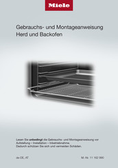 Miele H 2266-1 B Gebrauchs- Und Montageanweisung