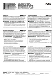 PULS CT5.121 Installationsanleitung
