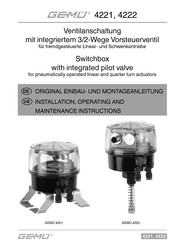 Gemü 4221 Original Einbau- Und Montageanleitung