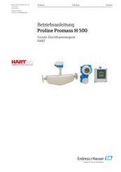 Endress+Hauser Proline Promag H 500 Betriebsanleitung