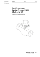 Endress+Hauser Proline Promag E 100 Betriebsanleitung