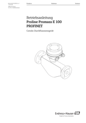 Endress+Hauser Proline Promag E 100 Betriebsanleitung