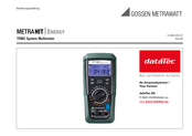 Gossen MetraWatt METRAHIT ENERGY M249D Bedienungsanleitung